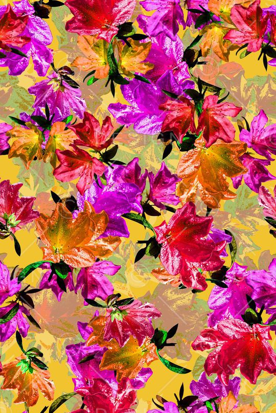 时尚抽象手绘3D油画数码印花印花华亿平台图片