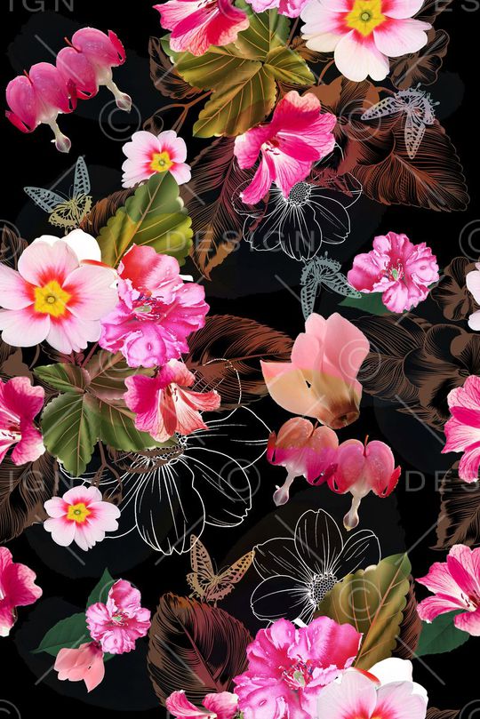 郁金香印花华亿平台图片