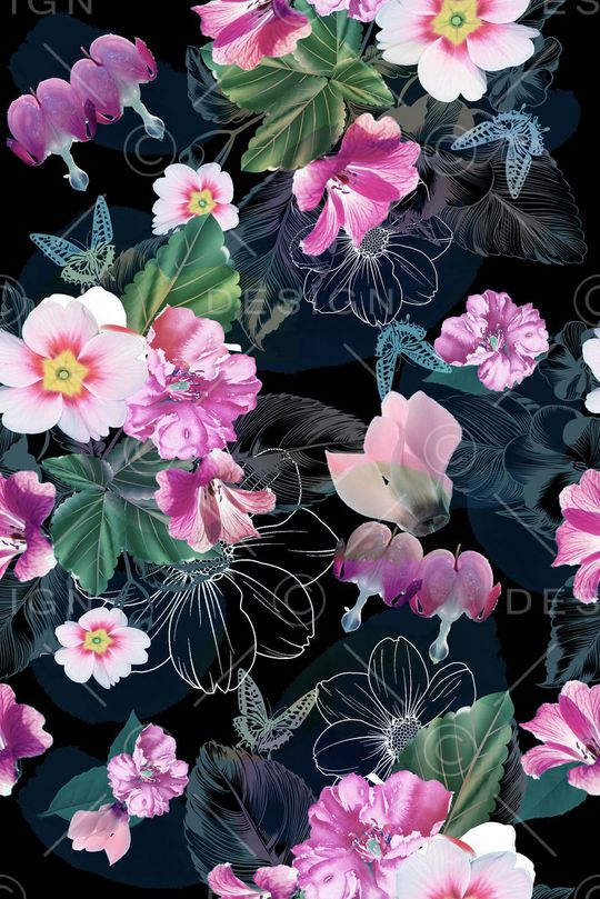 郁金香印花华亿平台图片