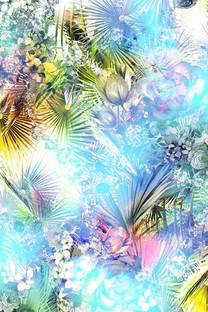 烟雾印花华亿平台图片