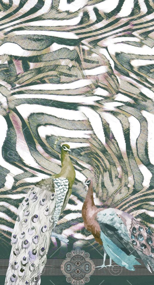 淡雅印花华亿平台图片