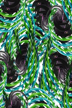 手绘、抽象、几何印花华亿平台图片