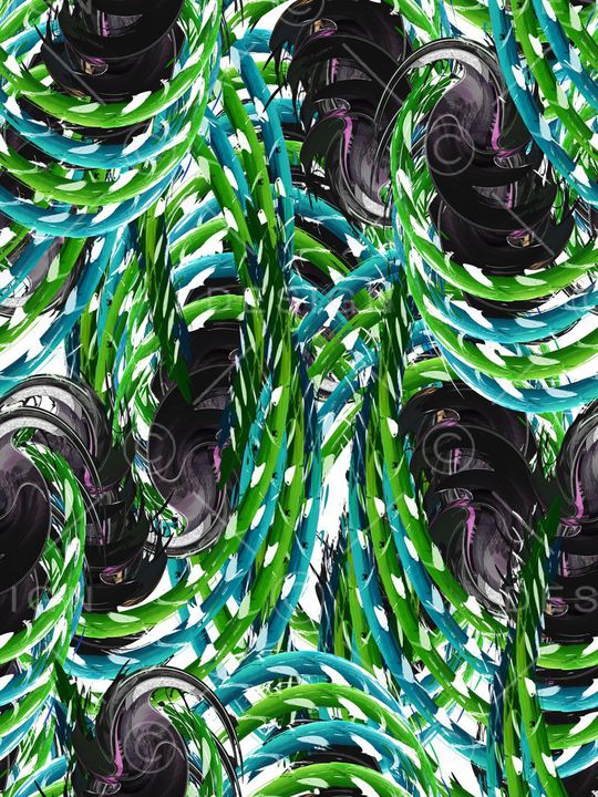 手绘、抽象、几何印花华亿平台图片