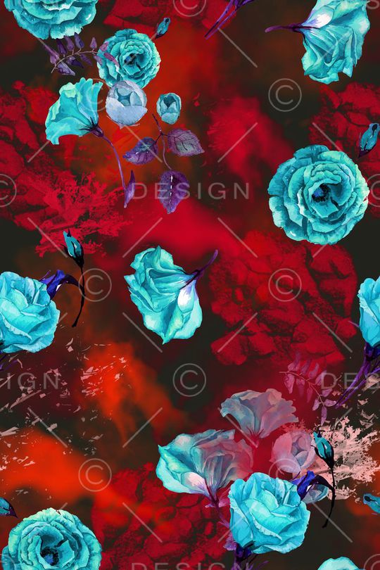 玫瑰印花华亿平台图片