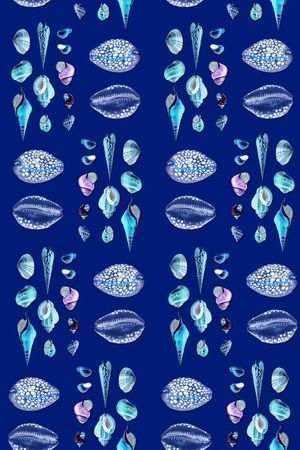 沙滩贝壳蜗牛印花华亿平台图片