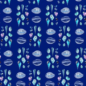 644695-沙滩贝壳蜗牛宝蓝