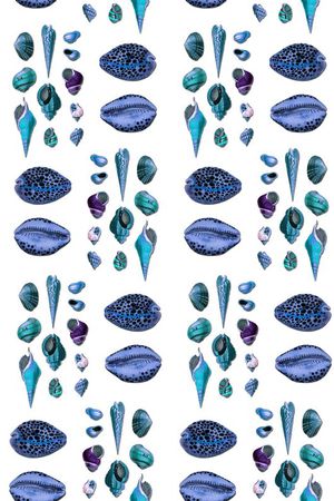 沙滩贝壳蜗牛印花华亿平台图片