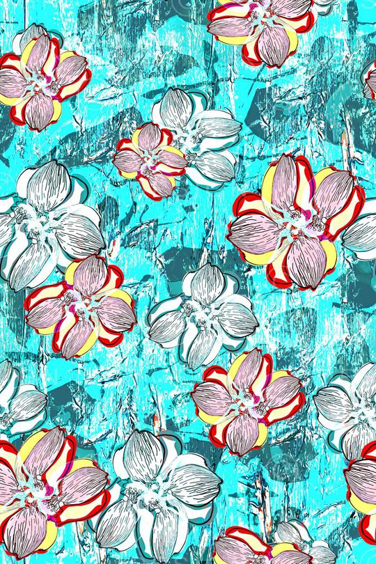 花朵印花华亿平台图片