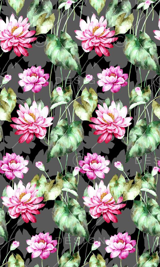 水彩手绘印花华亿平台图片