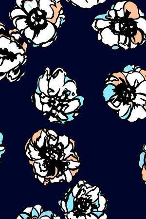 玉兰花印花华亿平台图片