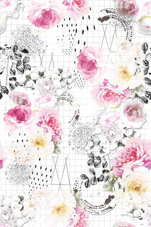 抽象肌理印花华亿平台图片