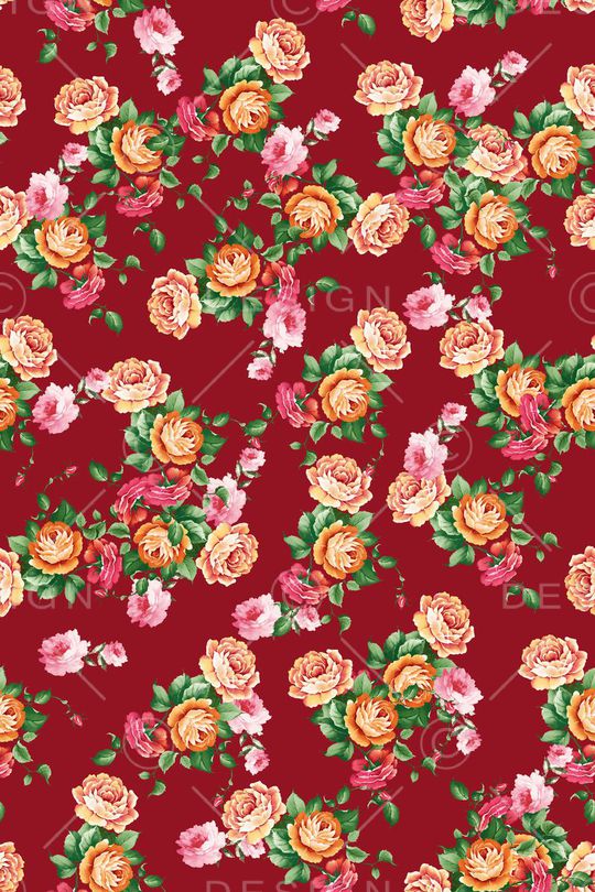 玫瑰印花华亿平台图片