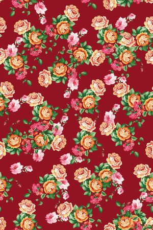 玫瑰印花华亿平台图片