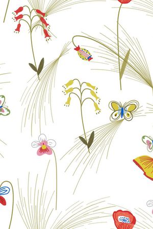 2017年春夏女装手绘花卉印花华亿平台图片