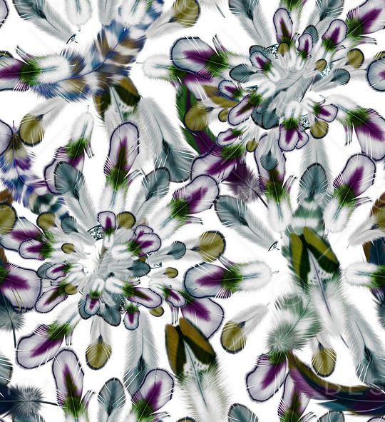 定位羽毛印花华亿平台图片