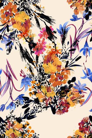 手绘印花华亿平台图片