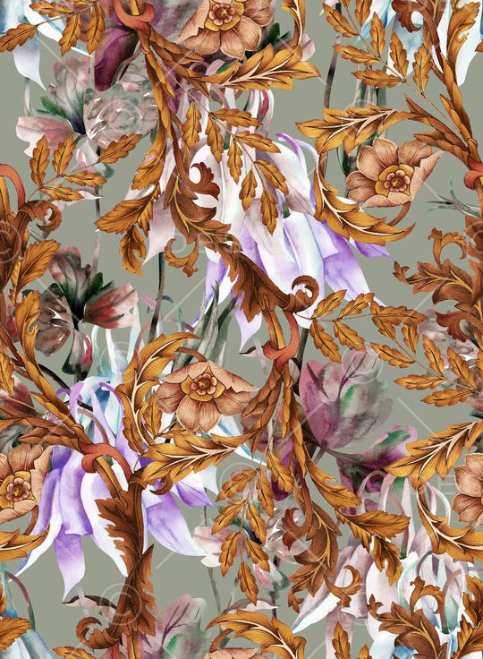 手绘印花华亿平台图片