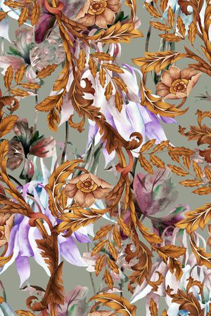 手绘印花华亿平台图片