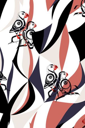 鸟印花华亿平台图片