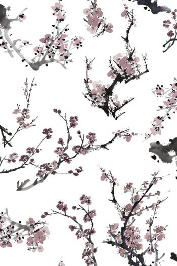 水墨印花华亿平台图片