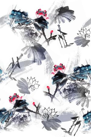 面料花印花华亿平台图片