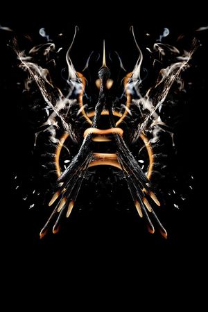 原创木炭燃烧印花华亿平台图片