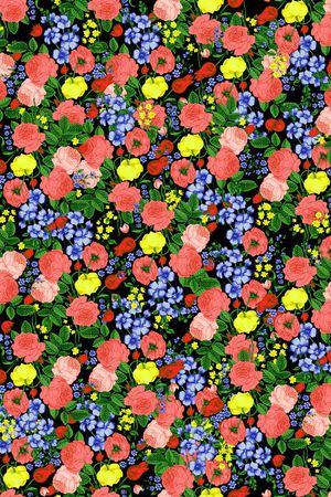 小碎花印花华亿平台图片