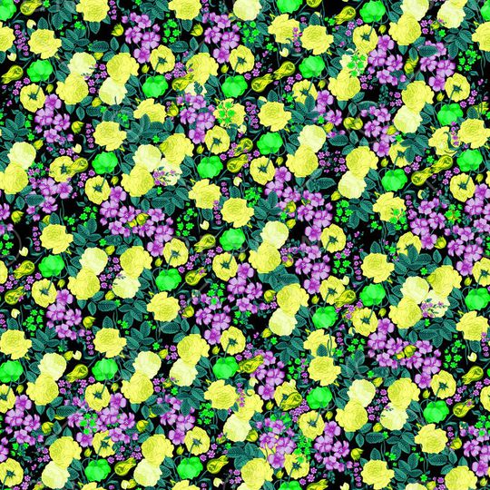 小碎花印花华亿平台图片