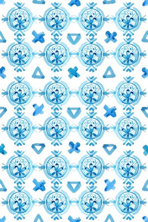 手绘水彩印花华亿平台图片