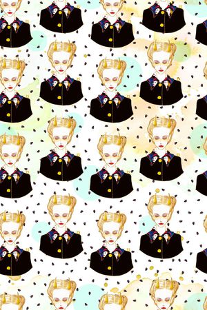 人物印花华亿平台图片