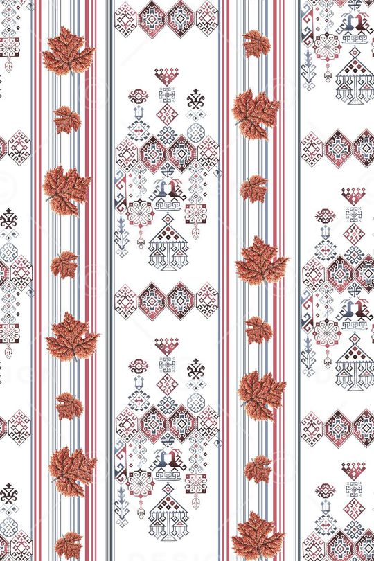 抽象手绘满版刺绣印花华亿平台图片