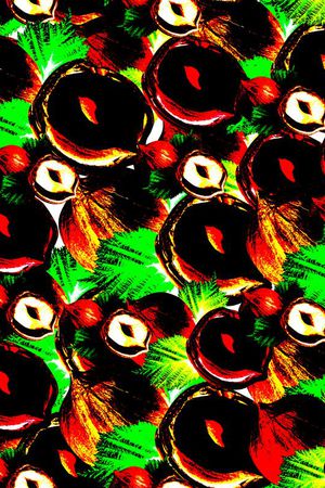 蔬菜水果印花华亿平台图片