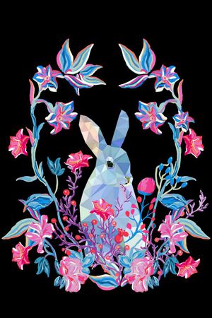 兔子印花华亿平台图片