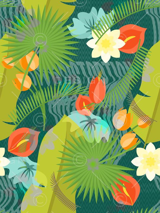 热带印花华亿平台图片