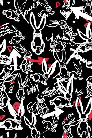 兔子印花华亿平台图片