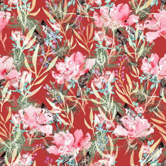 酒红印花华亿平台图片