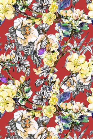 手绘印花华亿平台图片