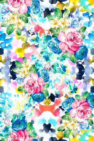 玫瑰印花华亿平台图片