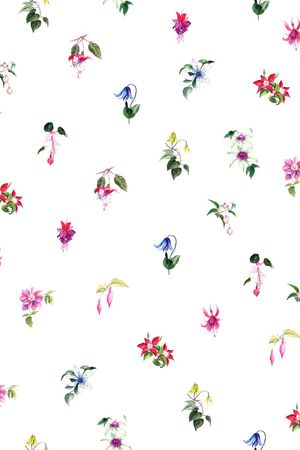 清新小花组合印花华亿平台图片