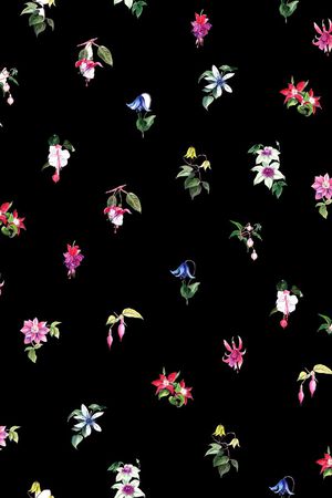 清新小花组合印花华亿平台图片