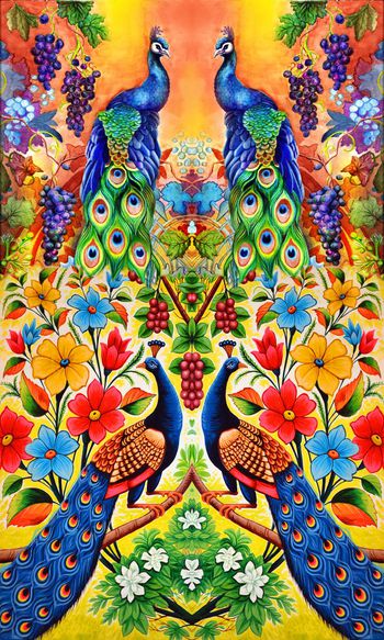 对称印花华亿平台图片