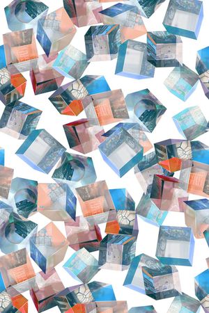 小方块印花华亿平台图片