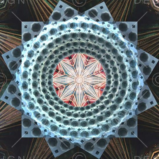 不规则几何印花华亿平台图片