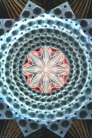 不规则几何印花华亿平台图片