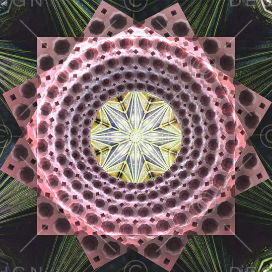 不规则几何印花华亿平台图片