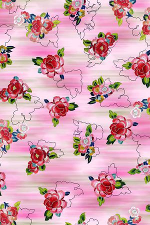 绣花印花华亿平台图片