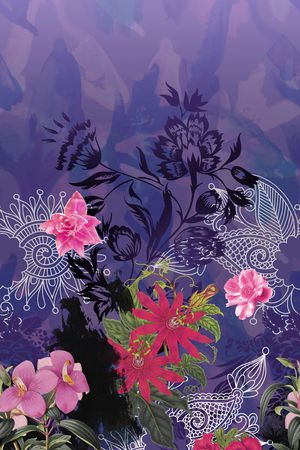 花朵印花华亿平台图片