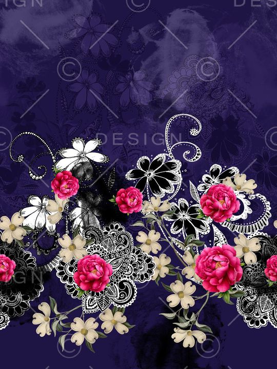 花朵印花华亿平台图片