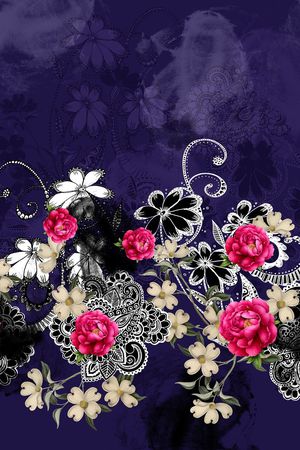 花朵印花华亿平台图片