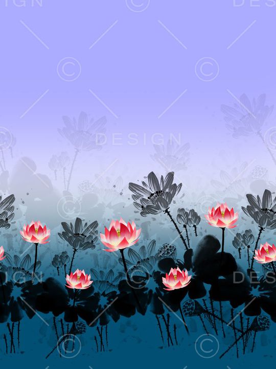 花朵印花华亿平台图片